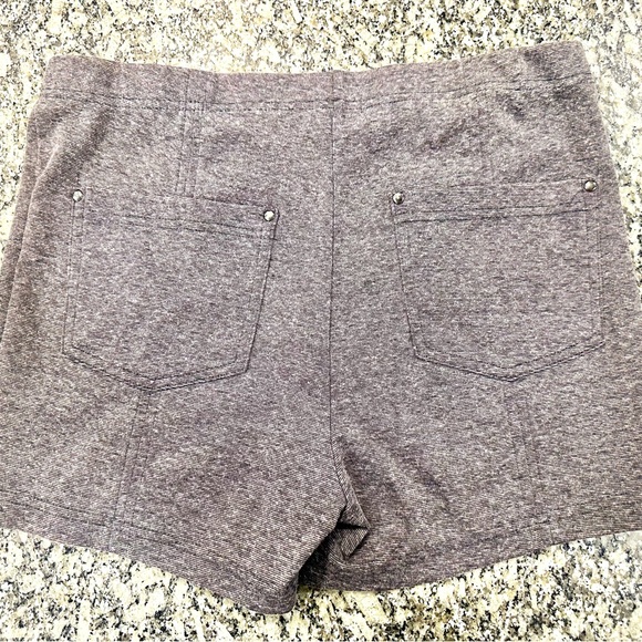 Free People Heather Gray Brown High Waist Shorts Medium - Picture 3 of 7